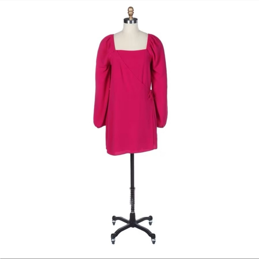Wrap Front fuschia Dress XS Dry Goods